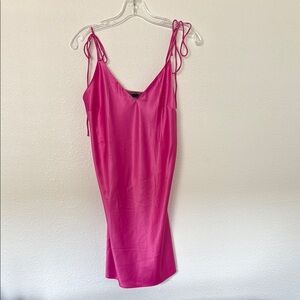 Victoria's Secret Fuchsia Satin Dress